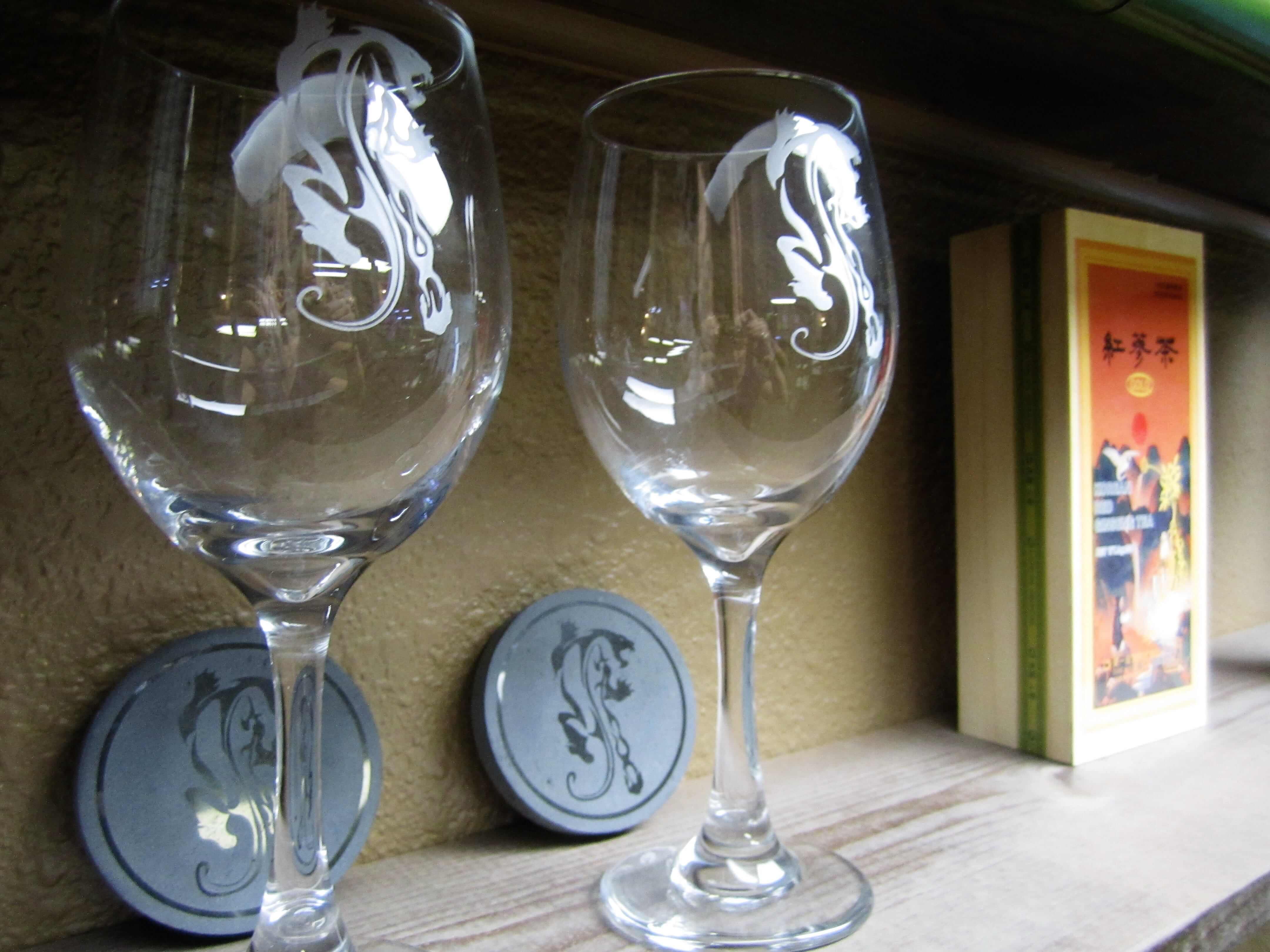 Panther Bash wine glasses