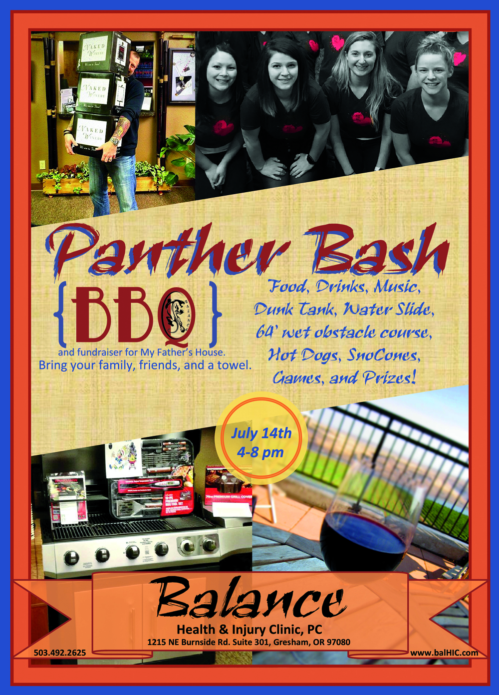 The official Panther Bash post card.